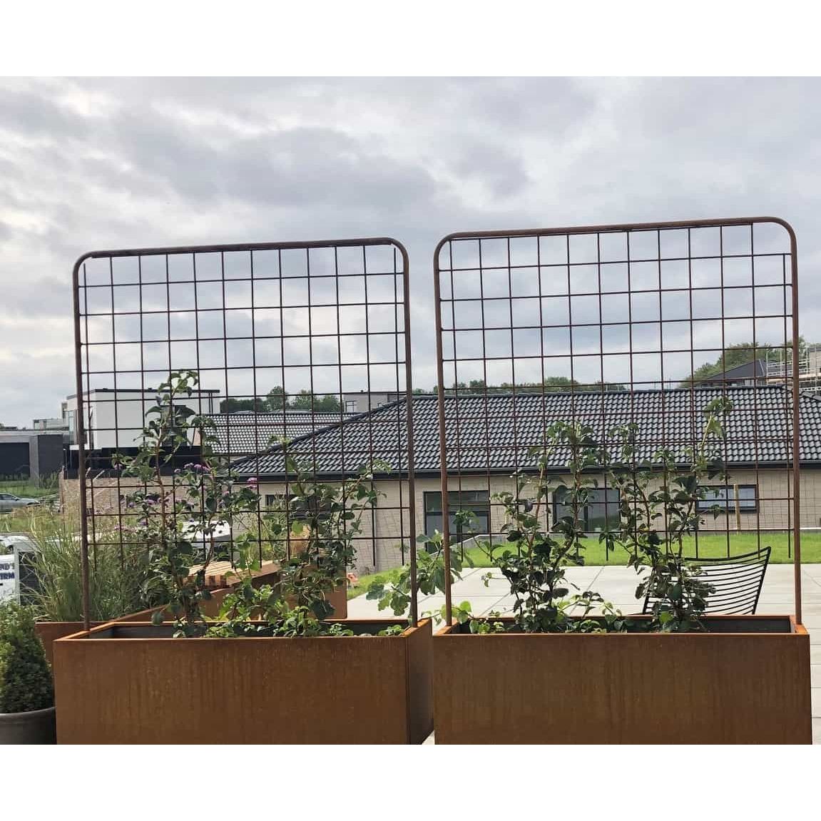 Højbed med espalier | Flere længder | Corten