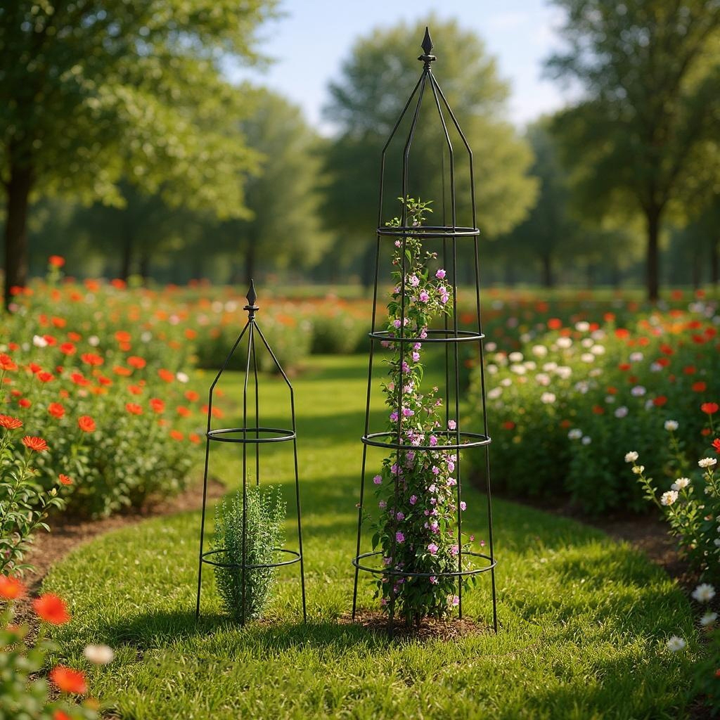 Obelisk med spids | Sæt med 2 størrelser