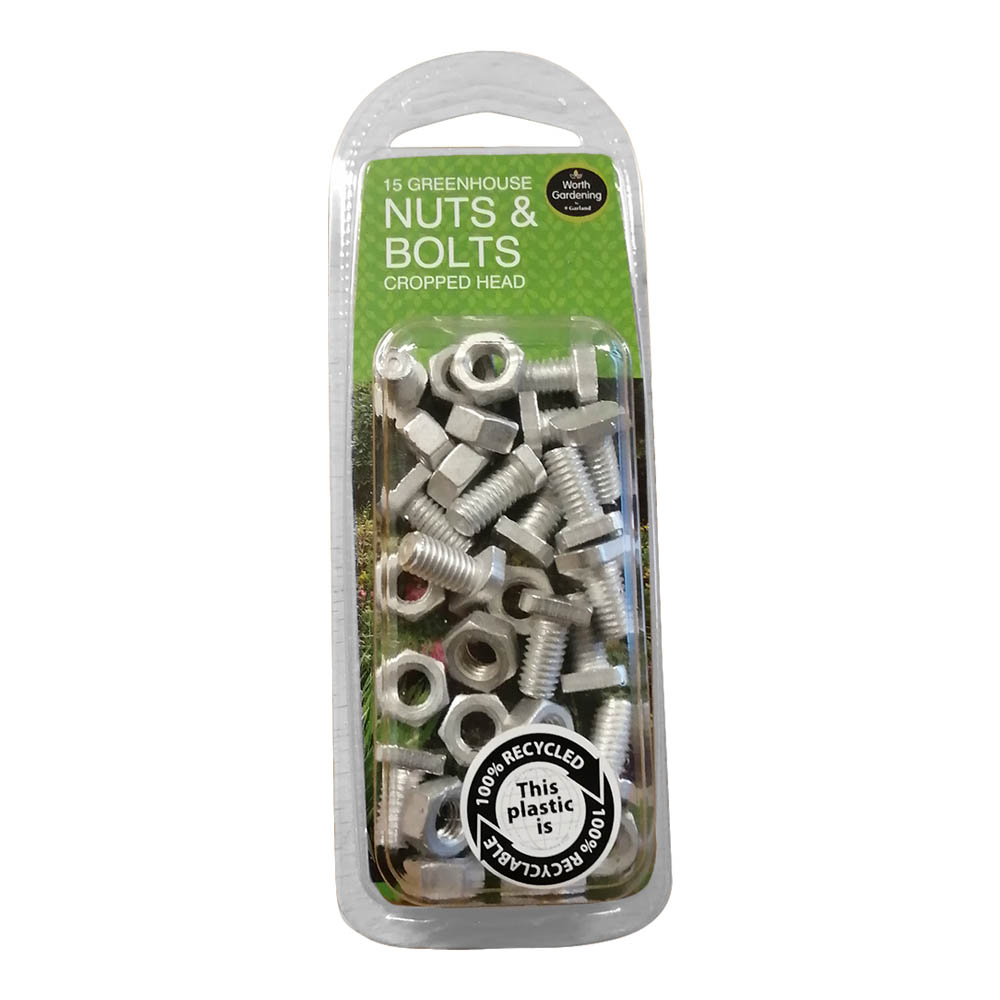 Monteringsbolt og møtrik i aluminium  