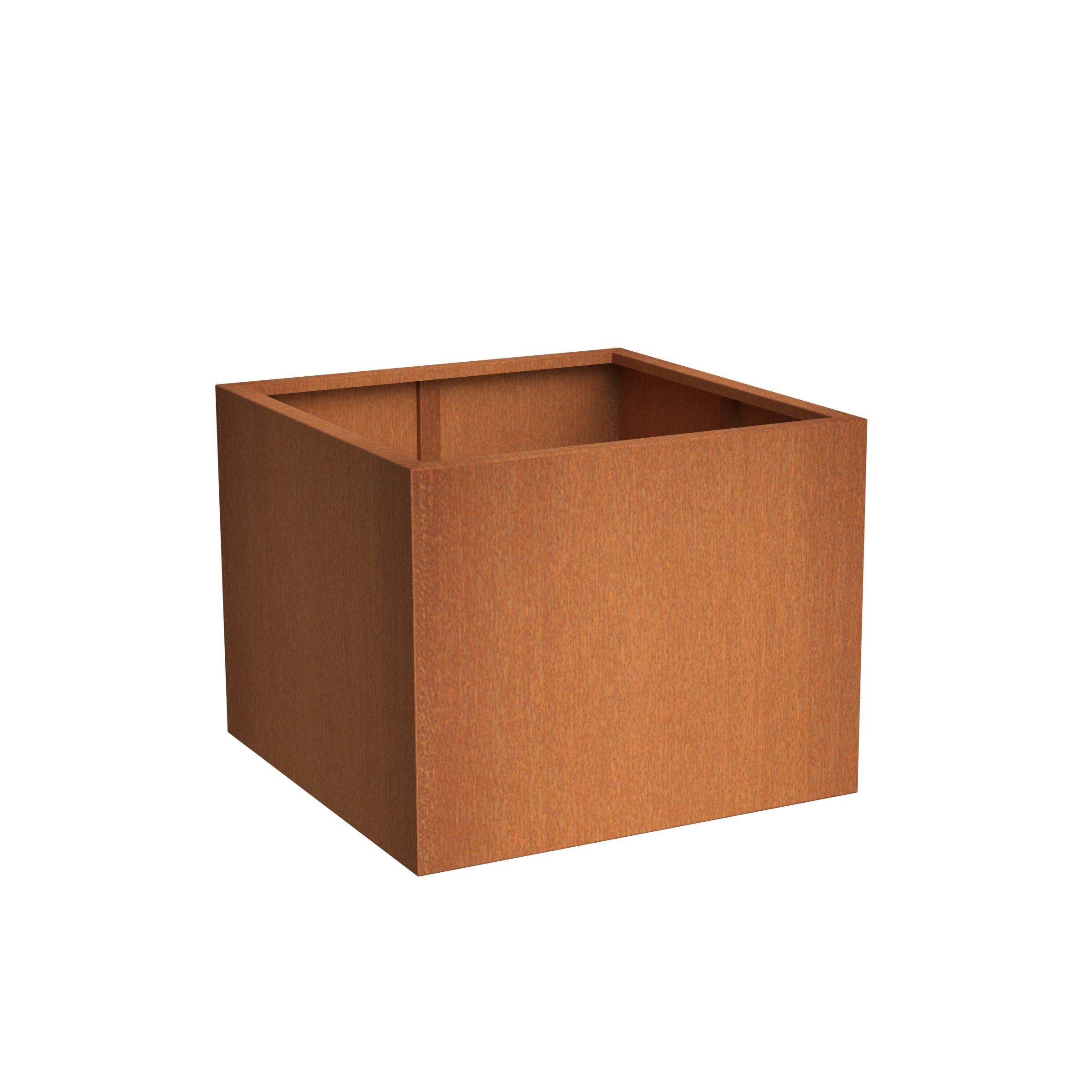 Plantekasse i cortenstål - flere varianter - 40 x 40 x 40 cm