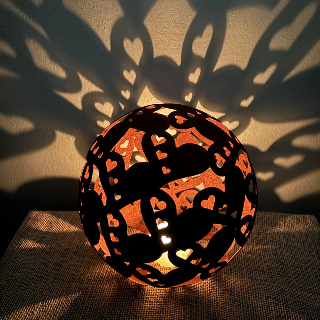 Hjerte jernkugle Ø28 cm