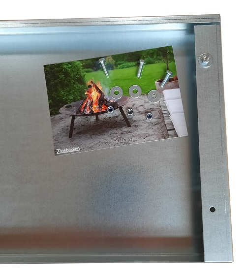 Supplerings A-side galvaniseret 25 cm høj, 80 cm lang