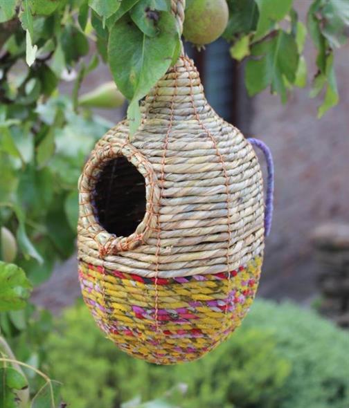 Håndlavet fuglerede – ovalformet, Shesali