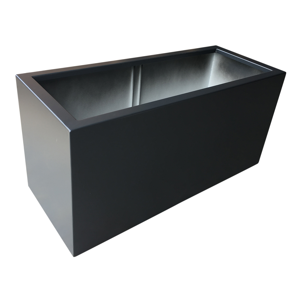 Plantekasse i aluminium - mørk antracit - flere varianter