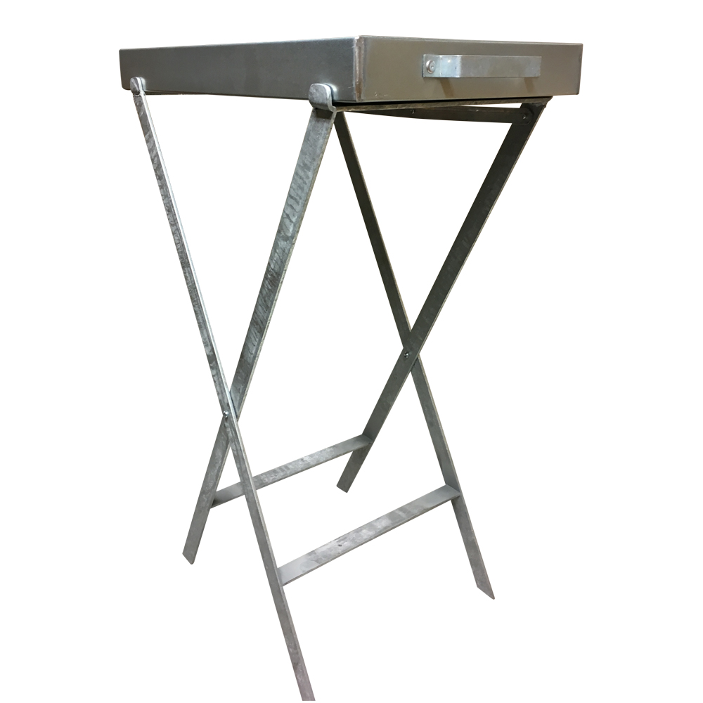 Bakkebord - varmgalvaniseret - med håndtag