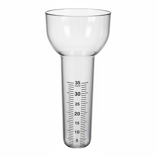 Reserveglas til regnmålere i jern