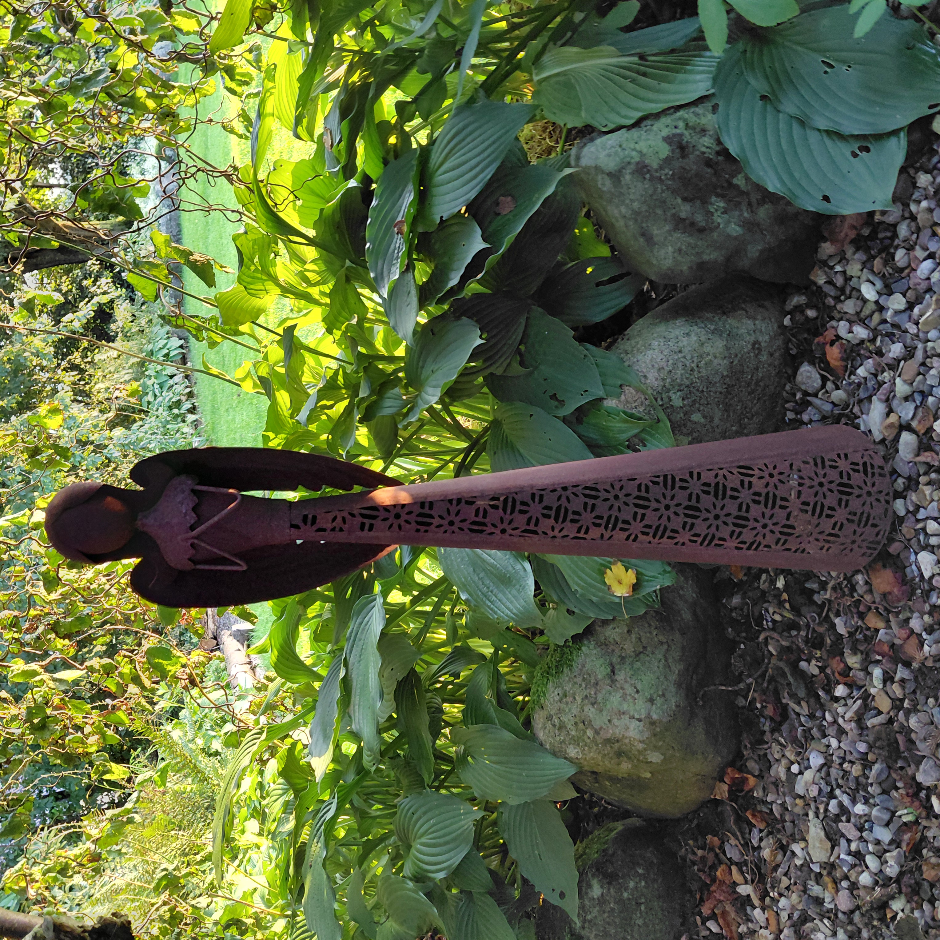 Stor engel på 2 spyd | 69 cm høj