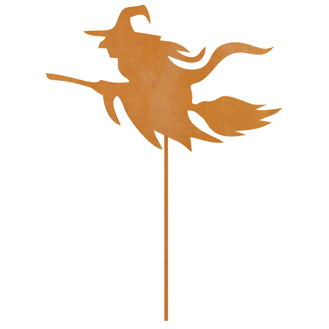 Figur i jern | Heks på kost