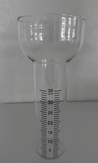 Reserveglas til regnmålere i jern