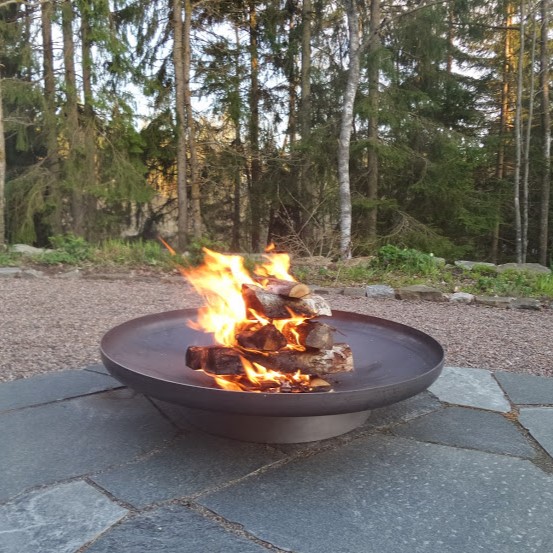 Bålfade med høj kant | Ø60 cm