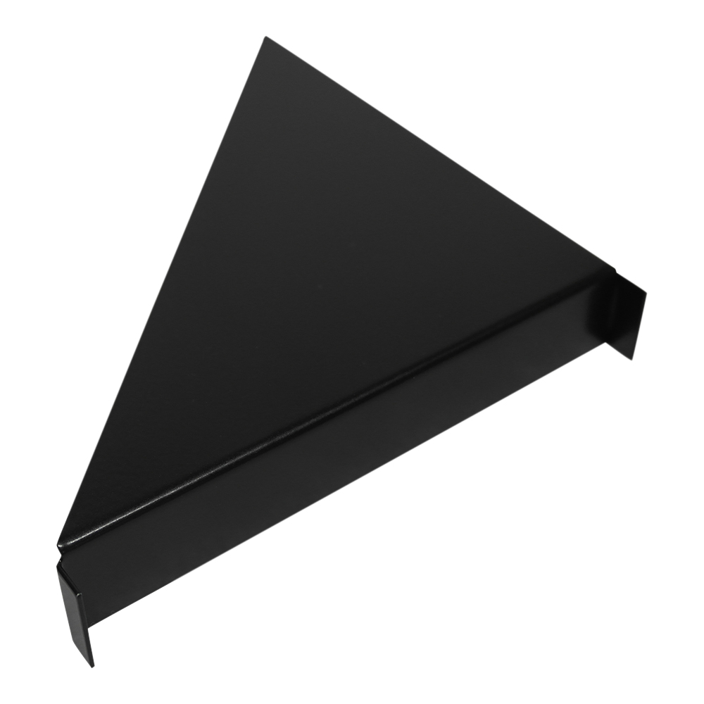 Sorte hyldeknægte til drivhushylder - 15 cm bredde