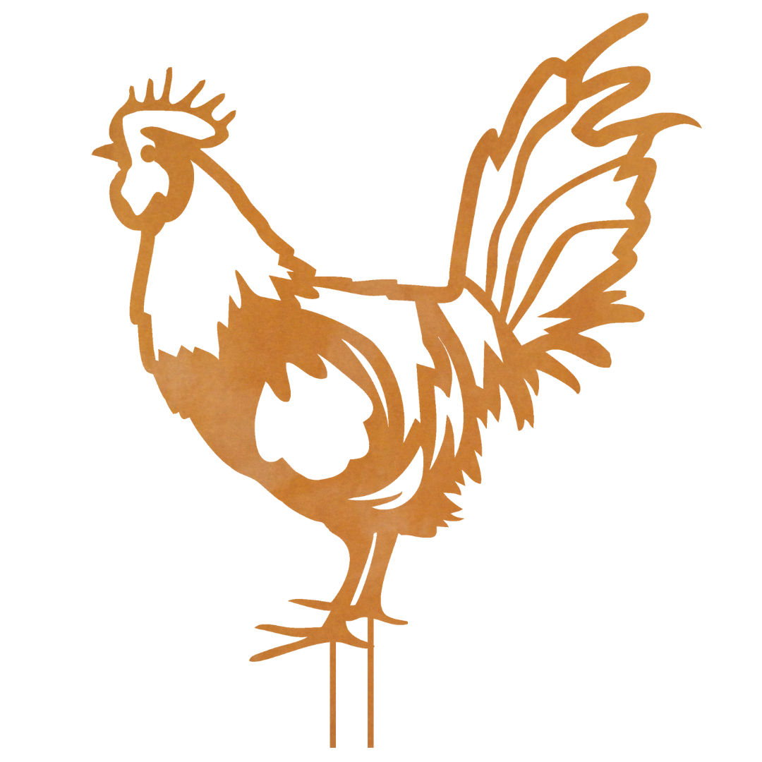 Figur i jern | Hane i silhuet