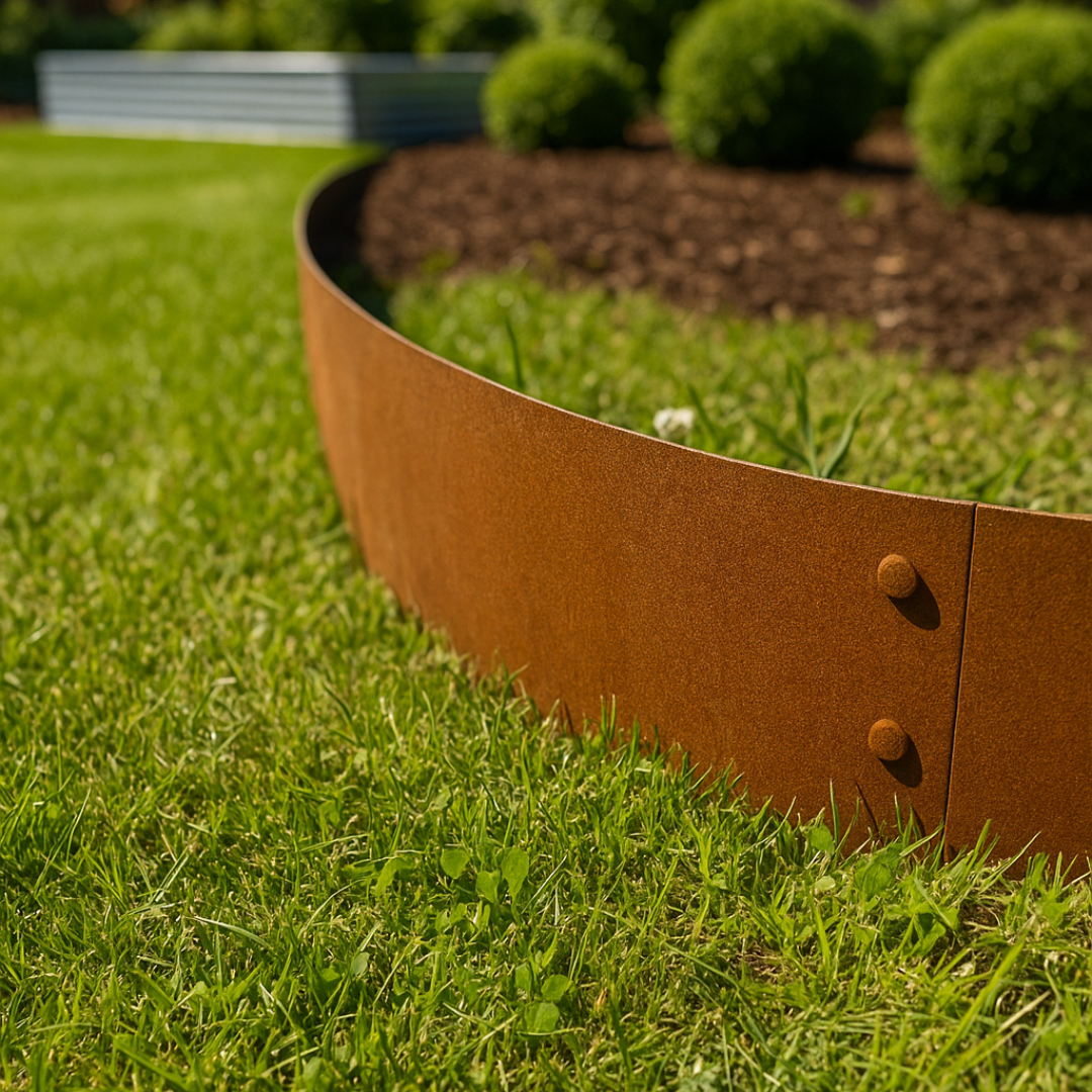 Græskant | Cortenstål 2 mm | H: 15, L: 230