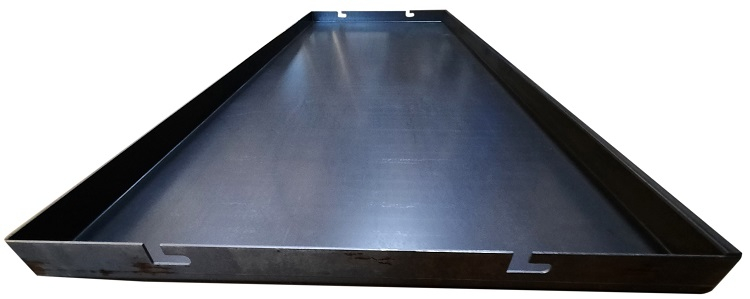 Supplerings B-side corten 40 cm høj, 114 cm lang