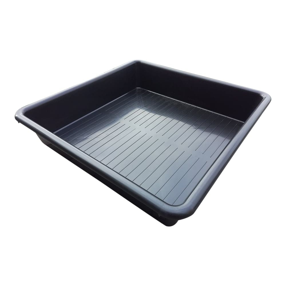 Kvadratisk plastbakke 80 x 80 x 12 cm
