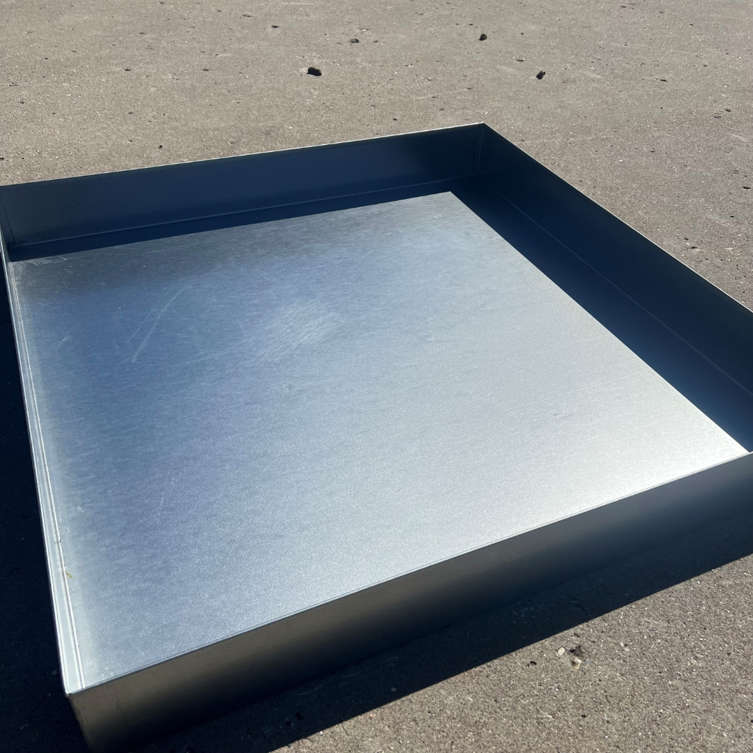 Zinkbakke 79,5 x 79,5 x 9 cm