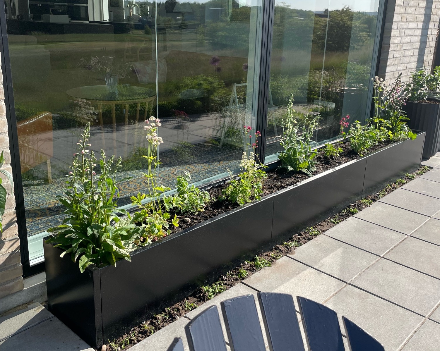 Højbed i sort | B40 H40 | Flere længder