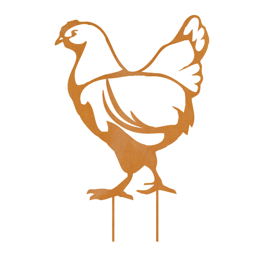 Figur i jern | Høne i silhuet