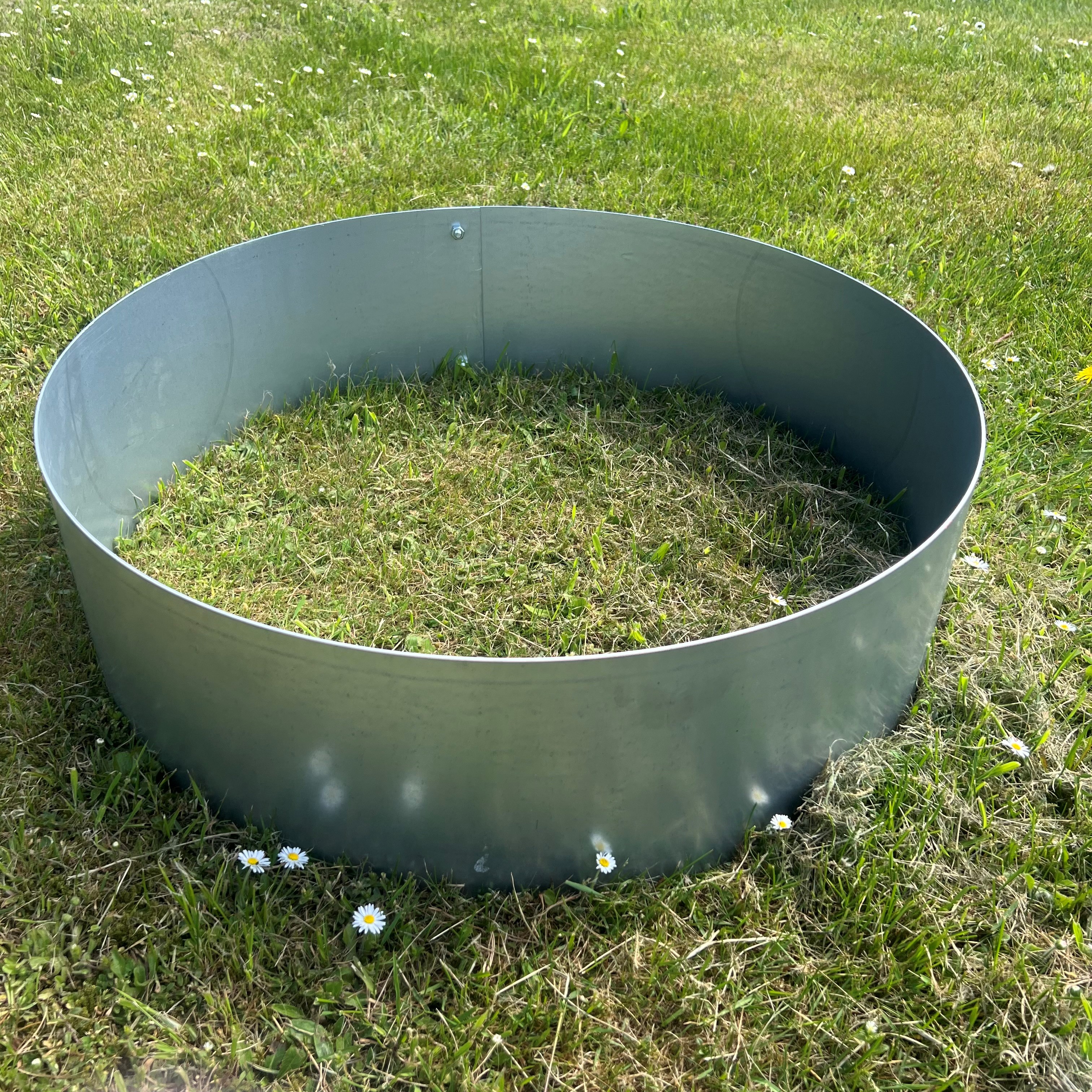 Rundt højbed Ø50, 20 cm høj | 2 mm galvaniseret stål | Åben