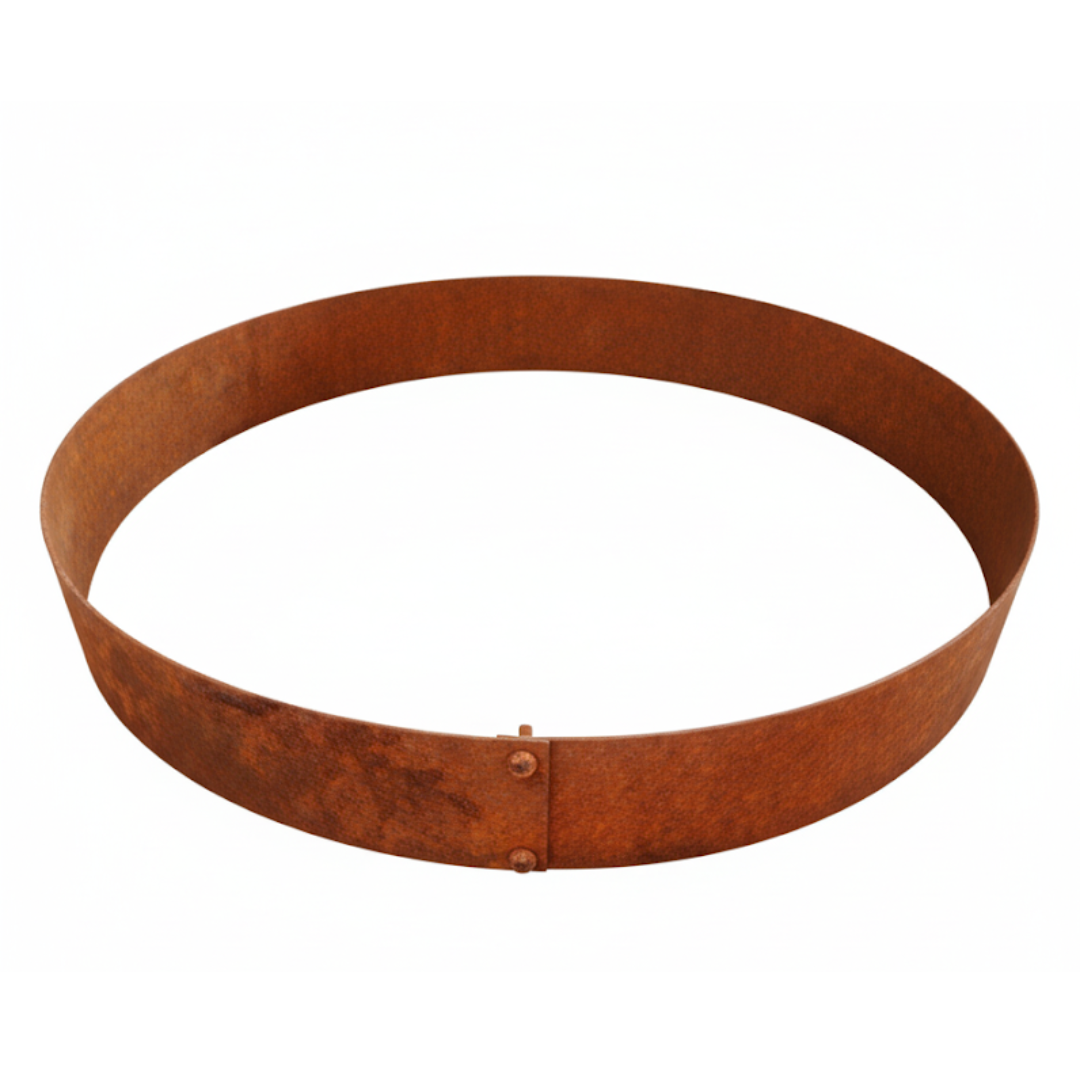 Rundt højbed Ø80, 20 cm høj | 2 mm cortenstål | Åben