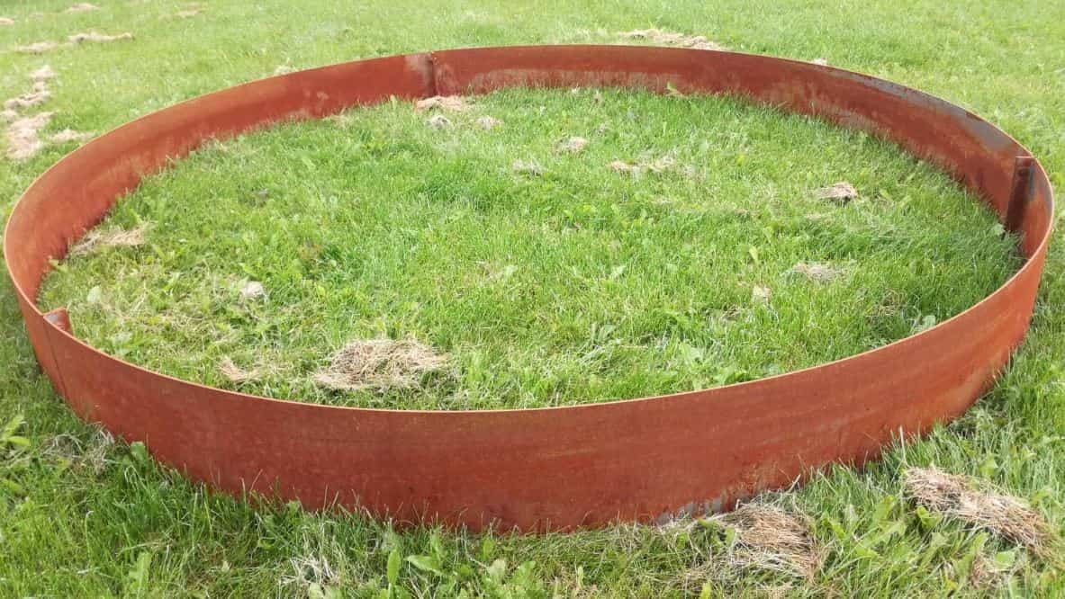 Rundt højbed Ø200, 20 cm høj | 3 mm jern | Åben