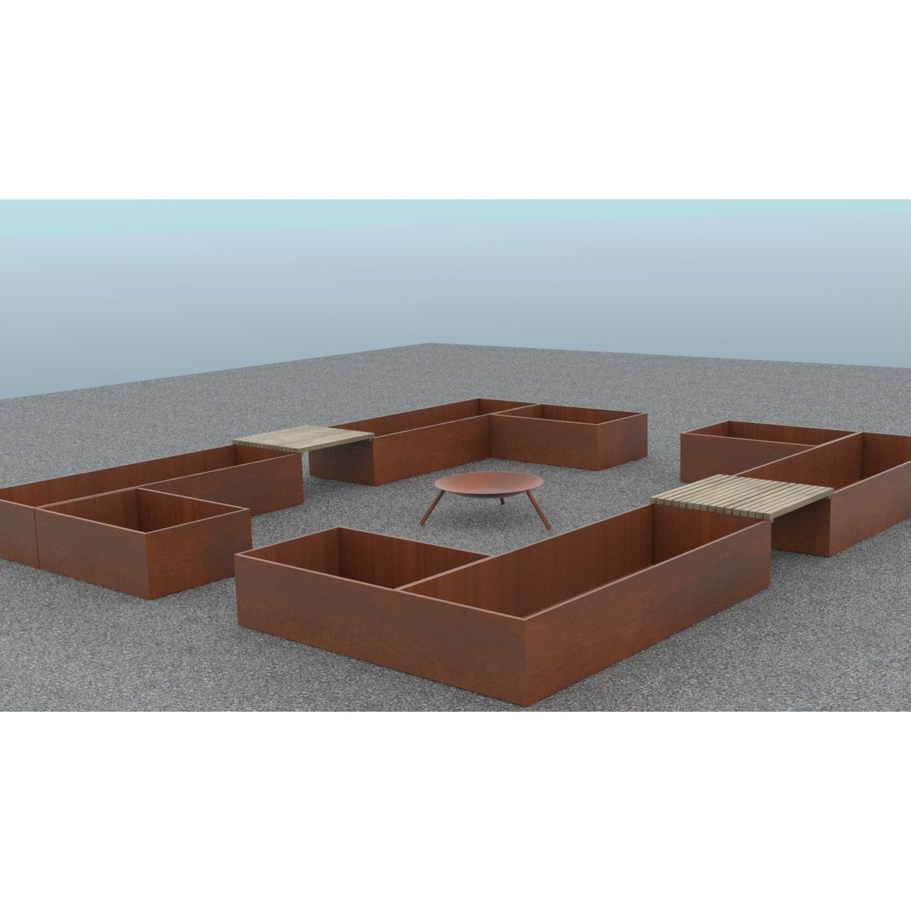 Gårdhaven | Cortenstål