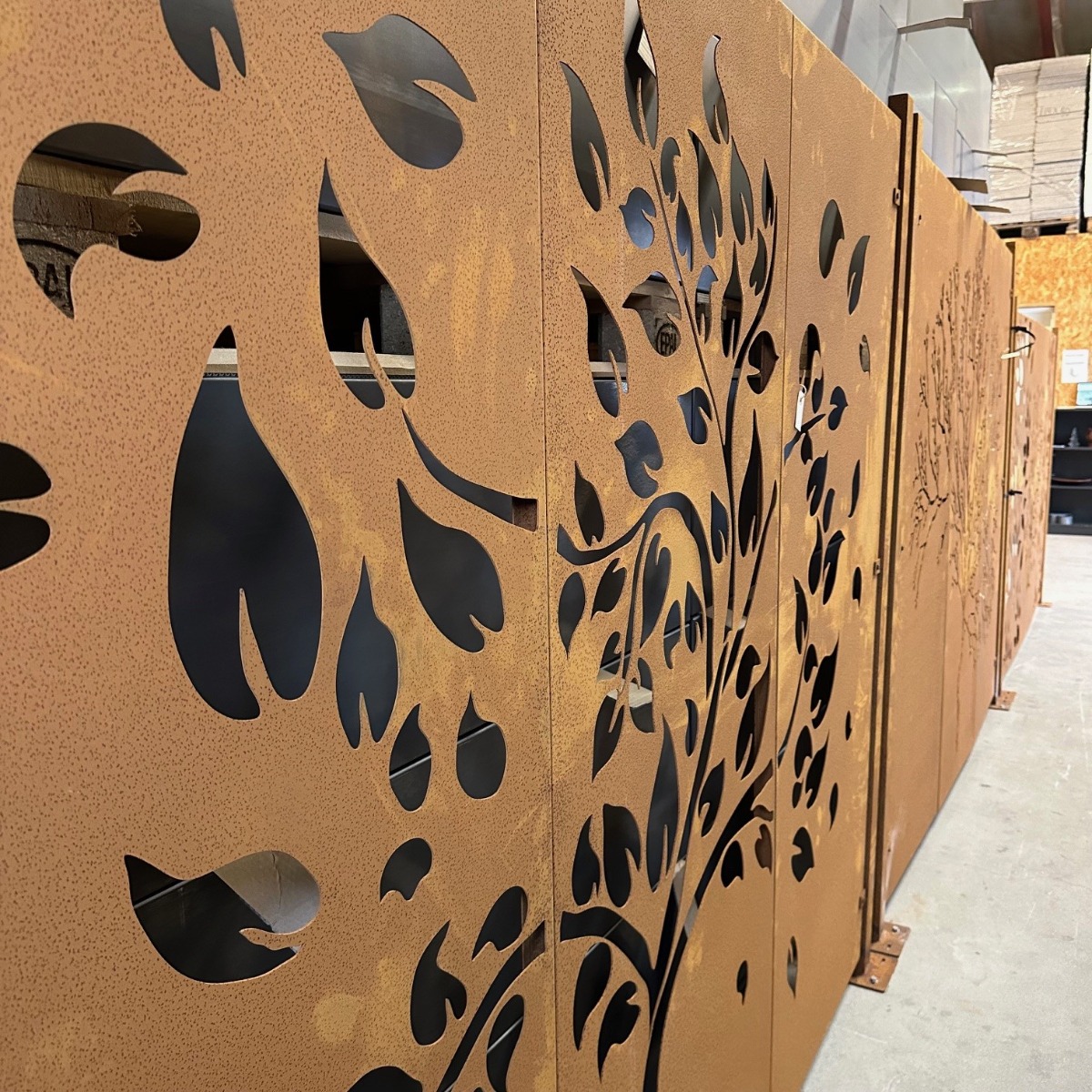 Cortenstål hegn | Træ