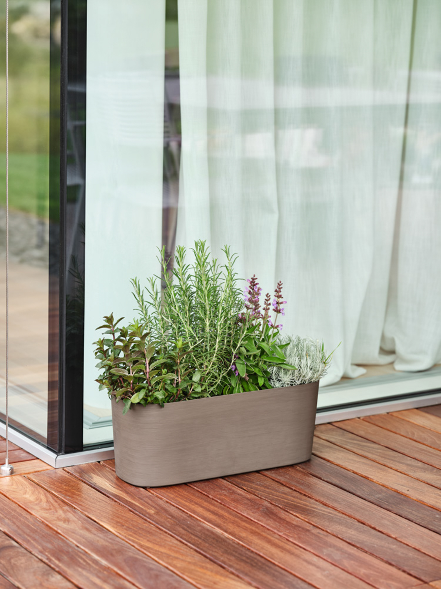 Plast altankasse 14L | Mat grågrøn