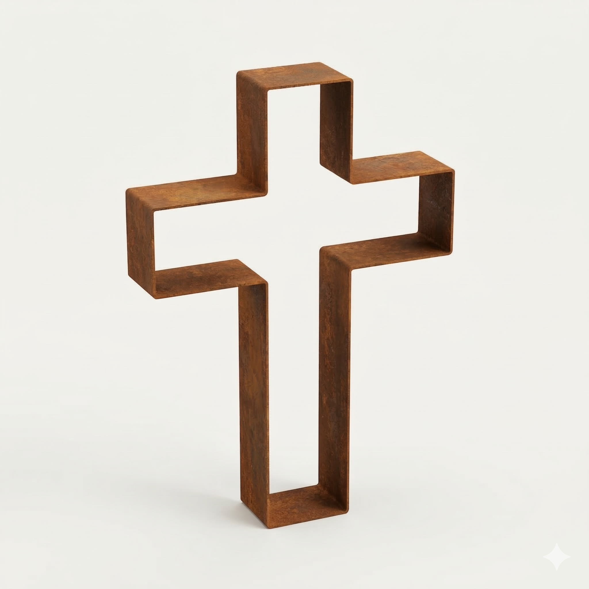 Kors i cortenstål | 80x53cm