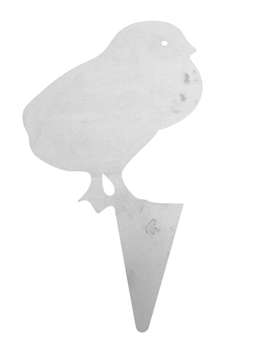 Figur i jern - Kylling kigger op