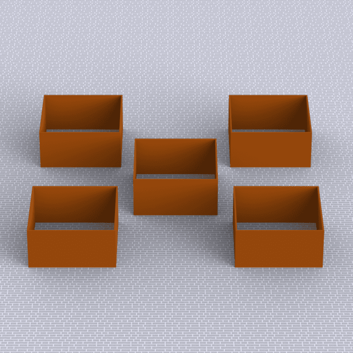 Krydderurtehaven Cortenstål | 40 cm høj