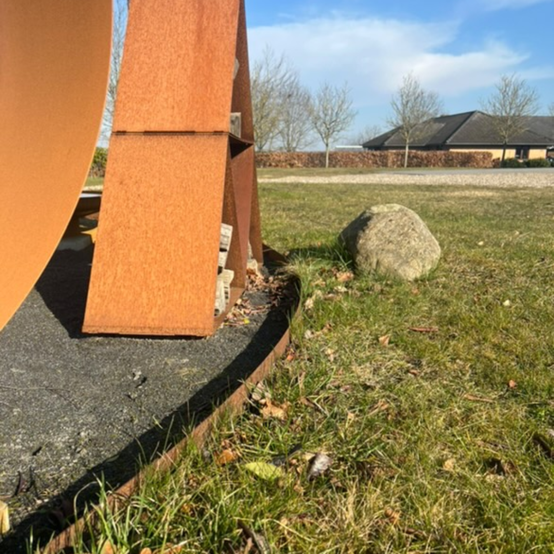 Græskant | Cortenstål 2 mm | H: 20, L: 230 med huller