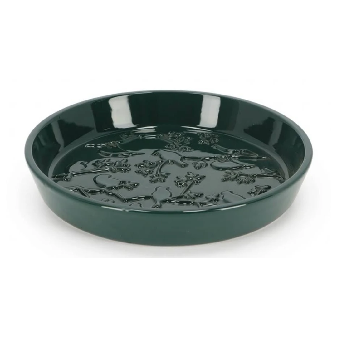 Fuglebad i glaseret keramik | RELIEF