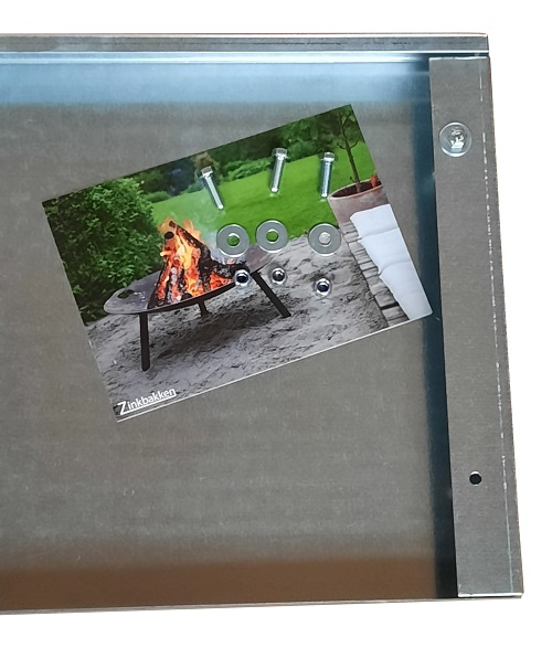 Supplerings A-side galvaniseret 25 cm høj, 120 cm lang