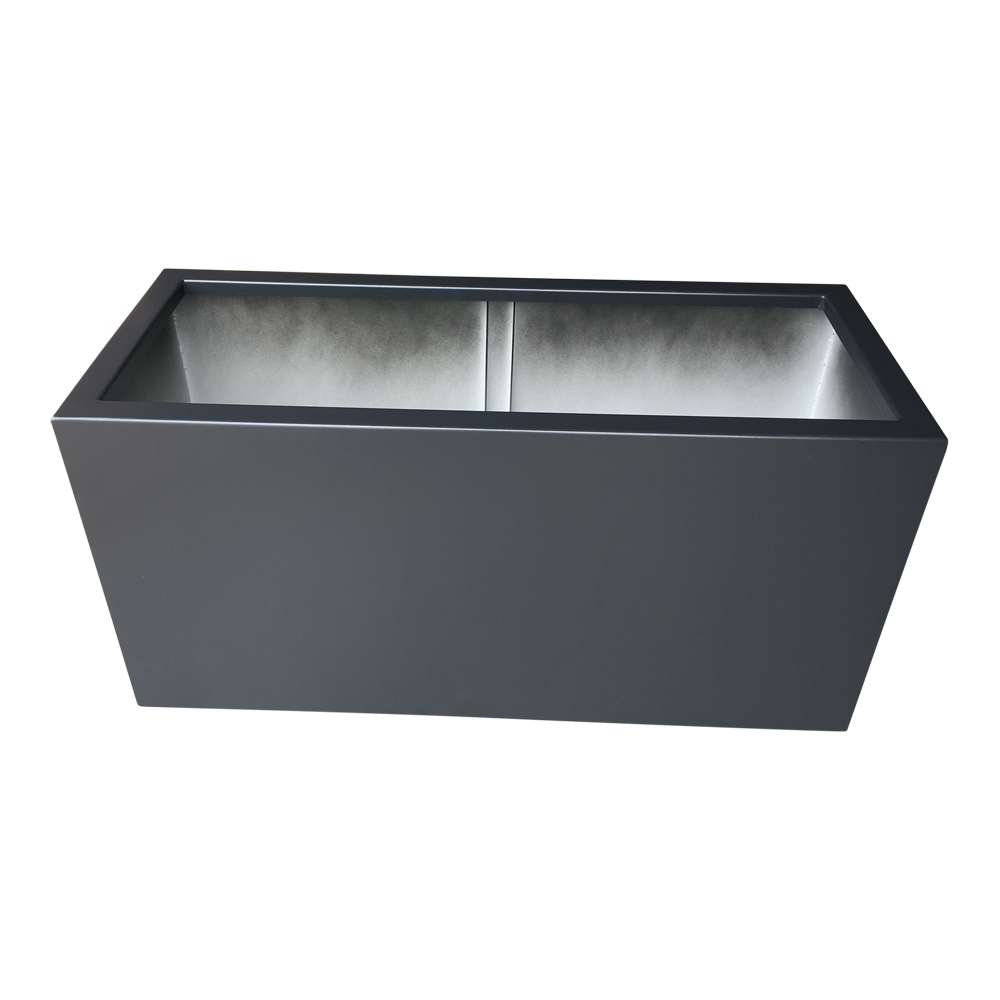 Plantekasse i aluminium - mørk antracit - flere varianter