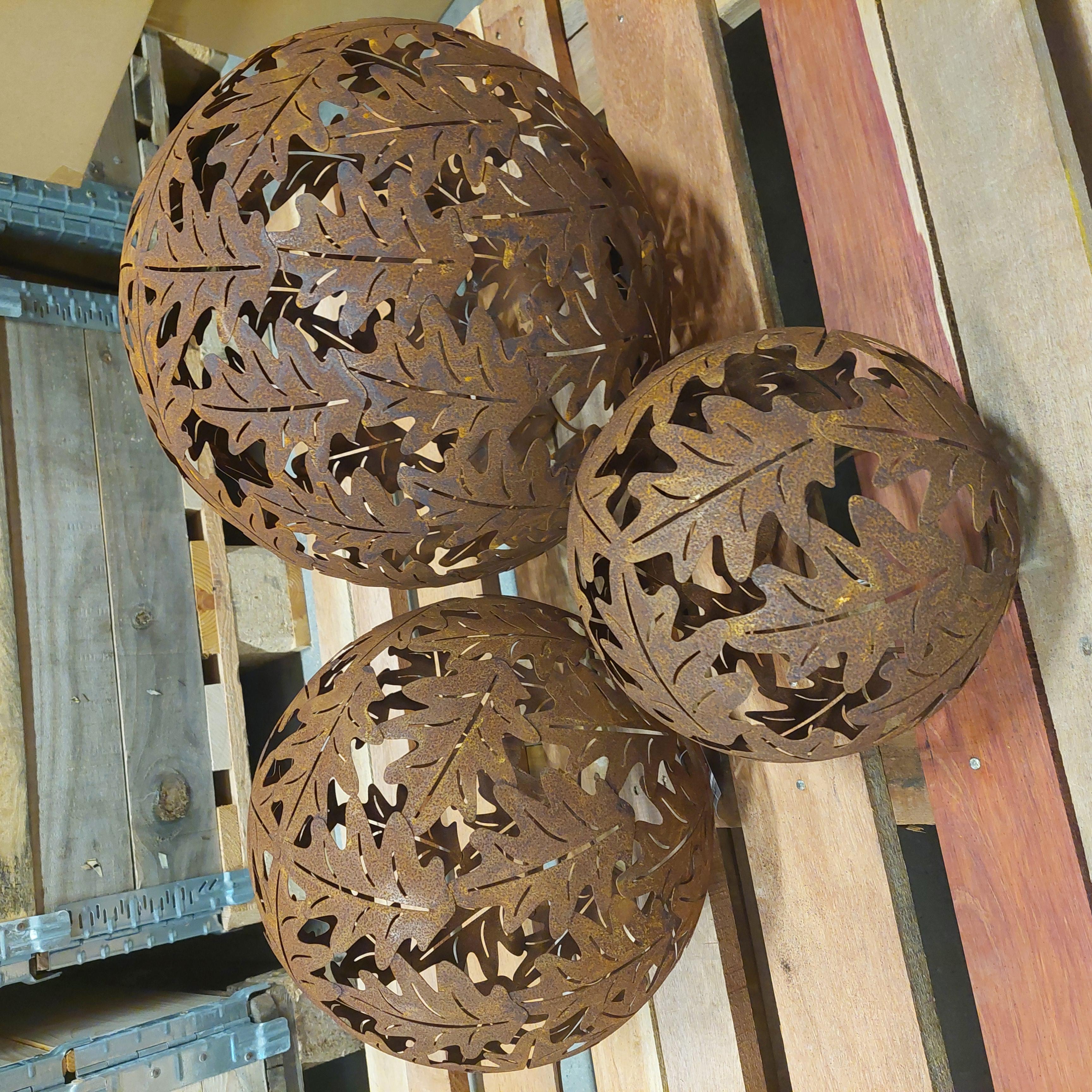 Egeblade jernkuglesæt - 3 str. i sættet