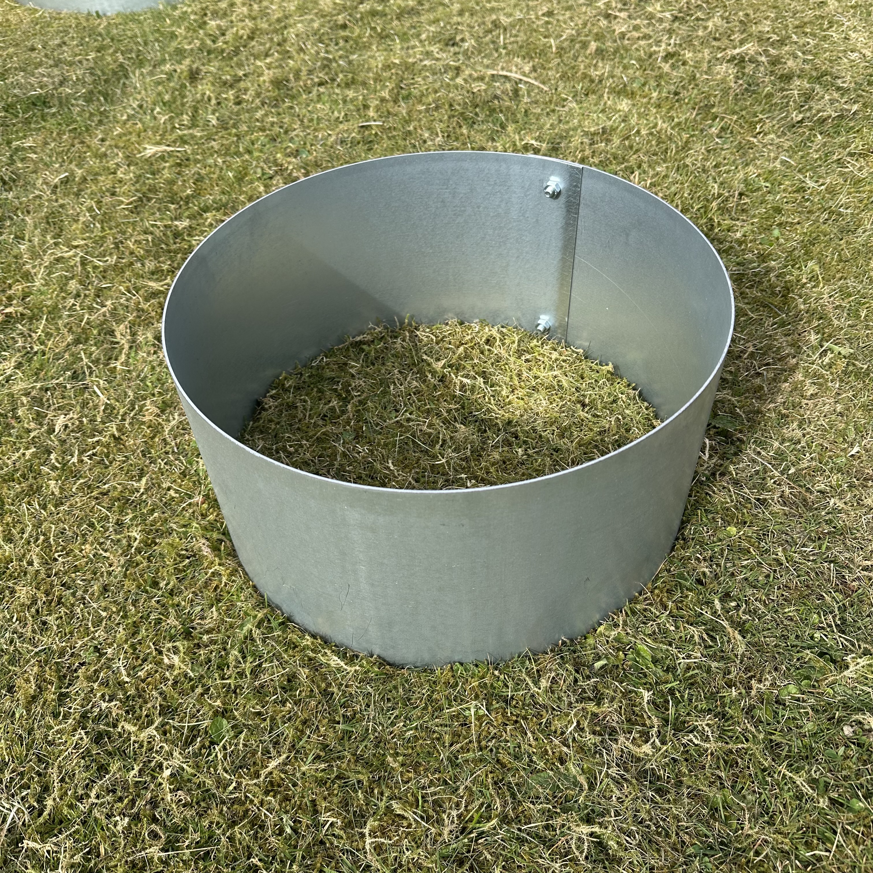 Rundt højbed Ø40, 20 cm høj | 2 mm galvaniseret stål | Åben