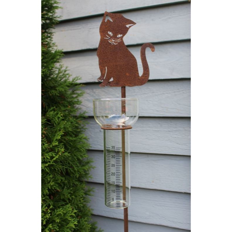 Regnmåler med kat
