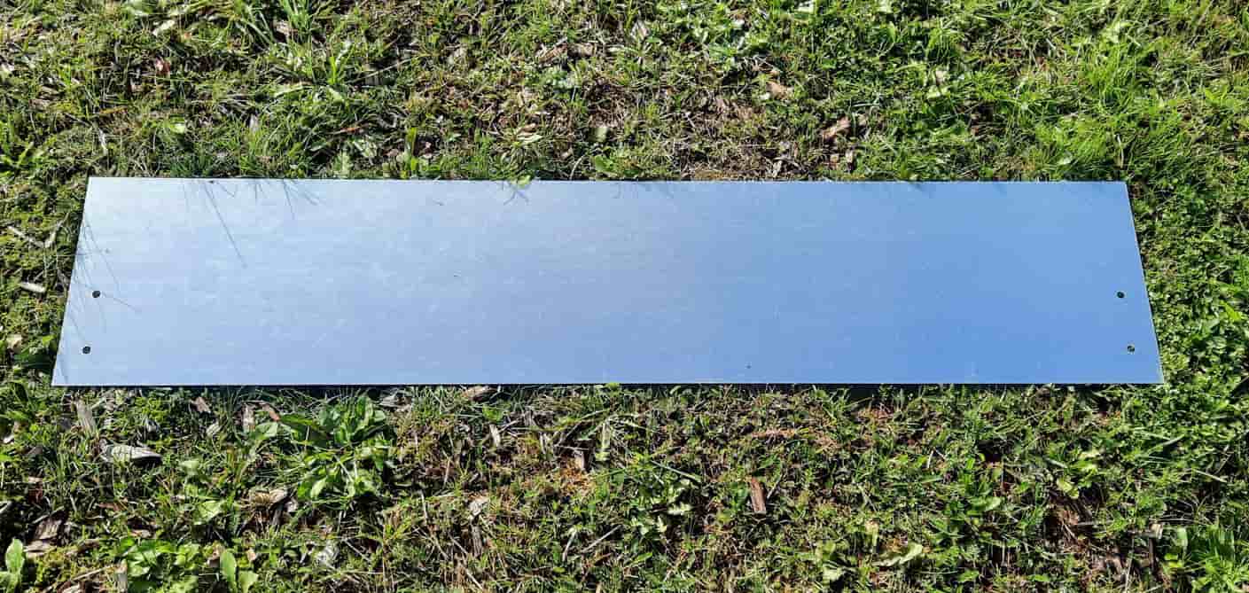 Græskant | Galvaniseret 2 mm | H:25, L: 120 cm med huller