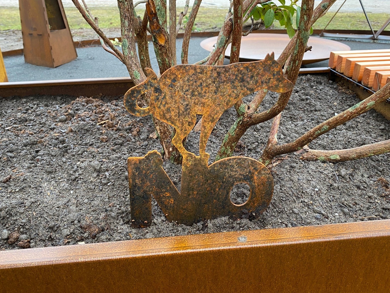 Forbudtskilt hund stort NO!