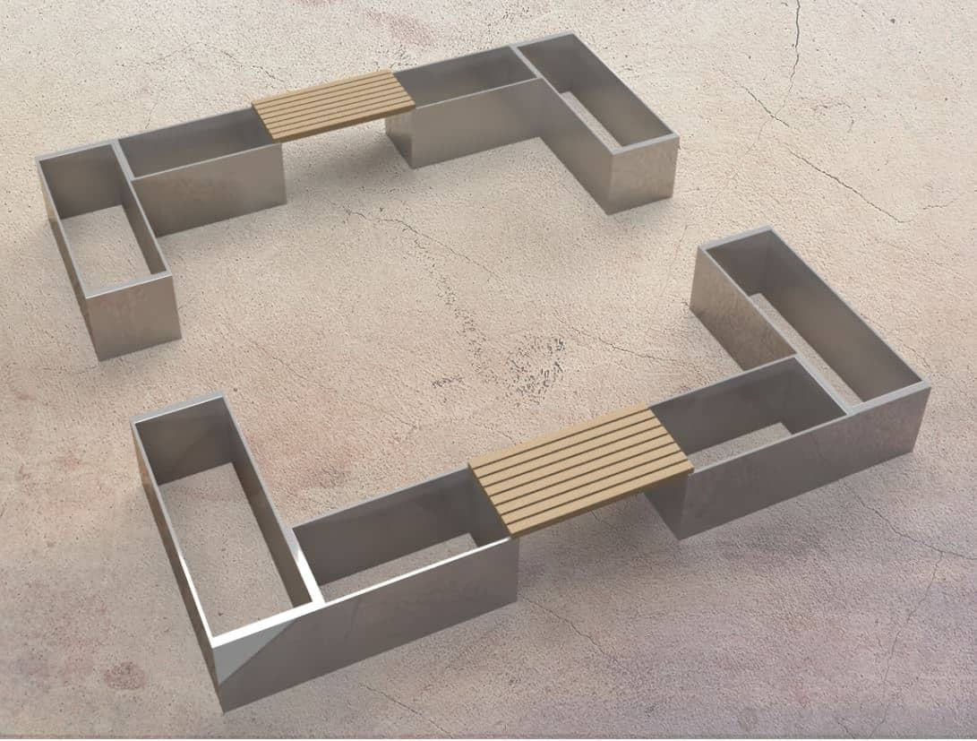 Urtehaven - Galvaniseret - "den lille gårdhave"