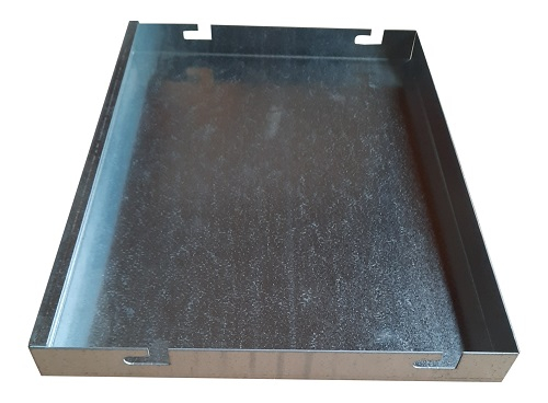 Supplerings B-side galvaniseret 25 cm høj, 34 cm lang