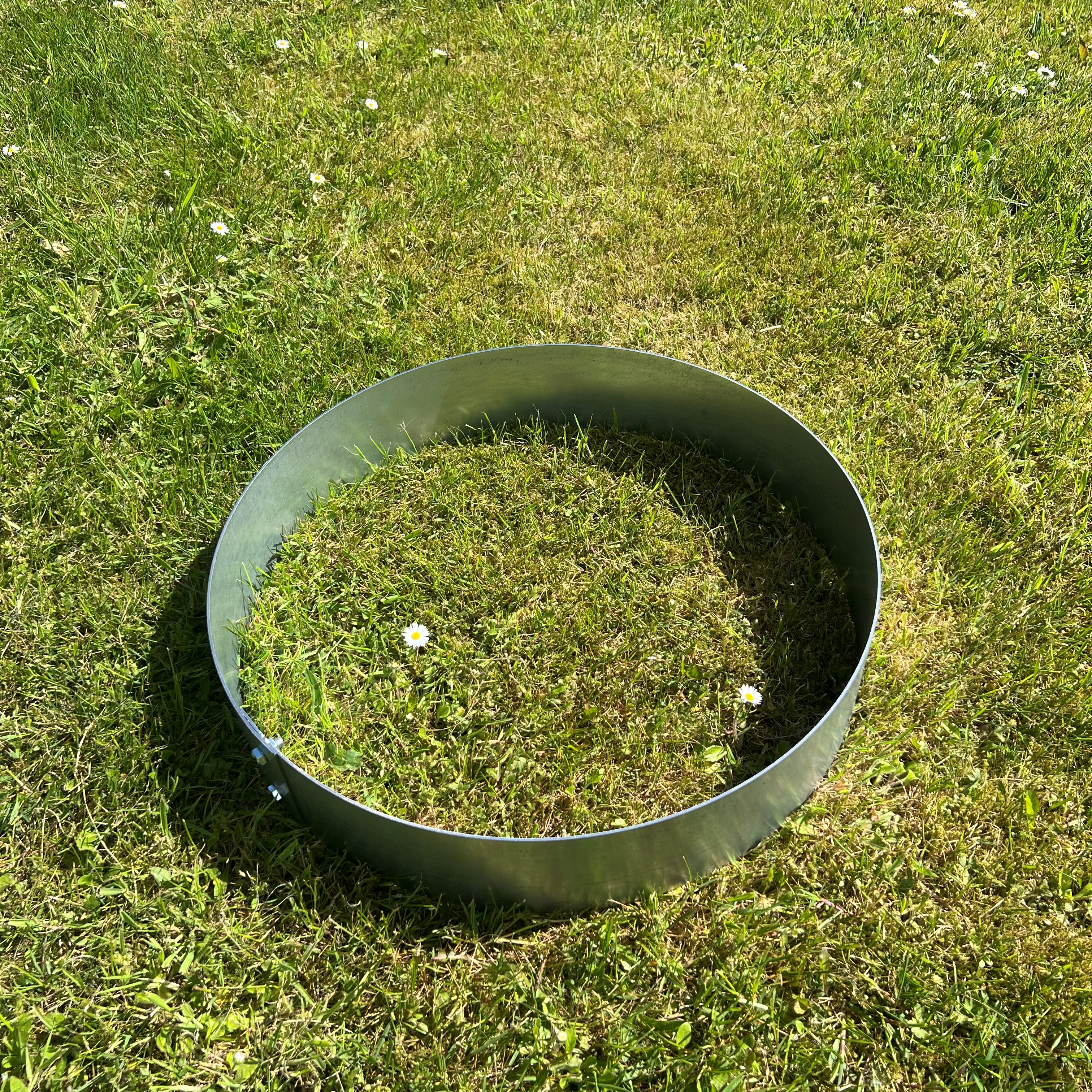 Rundt højbed Ø50, 10 cm høj | 2 mm galvaniseret stål | Åben