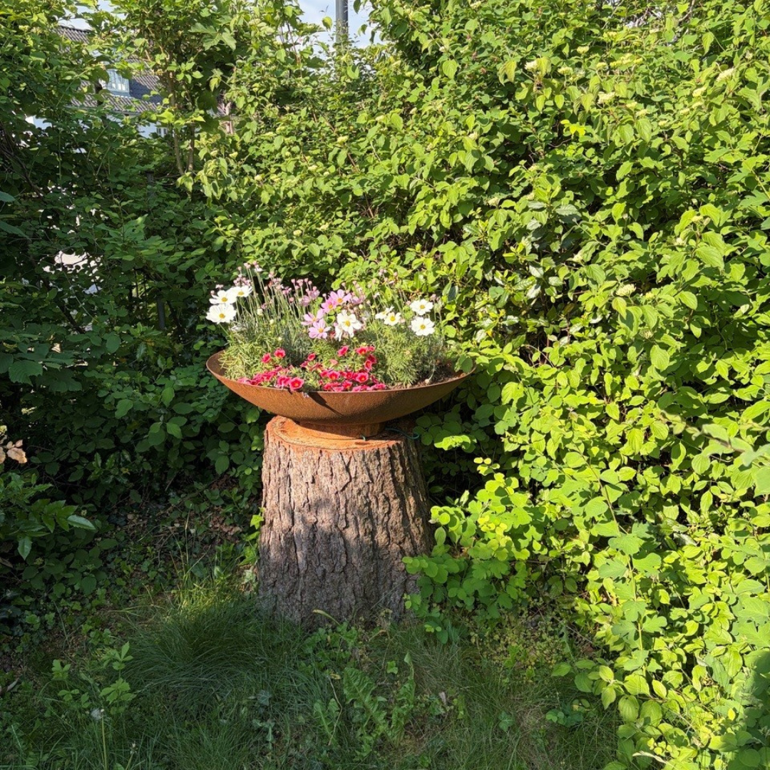 Bålfad i cortenstål med påsvejst fod | Ø60 cm