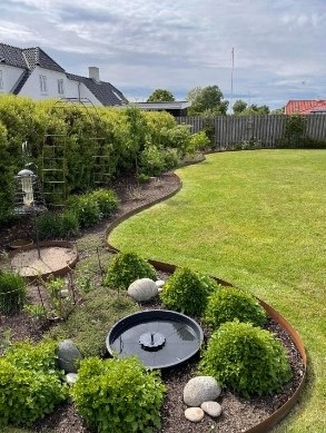 Græskant | Cortenstål 3 mm | H: 15, L: 120 med huller