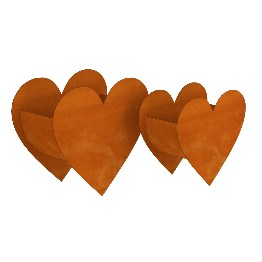 Hjerte blomsterbed | Lille