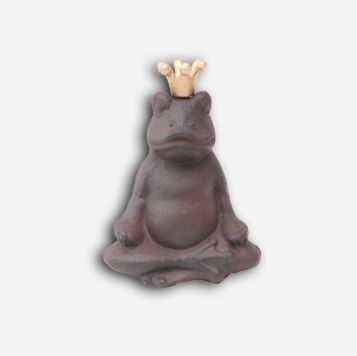 Buddha tudse med guldkrone