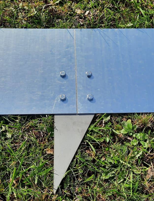 Græskant | Galvaniseret 2 mm | H:25, L: 120 cm med huller