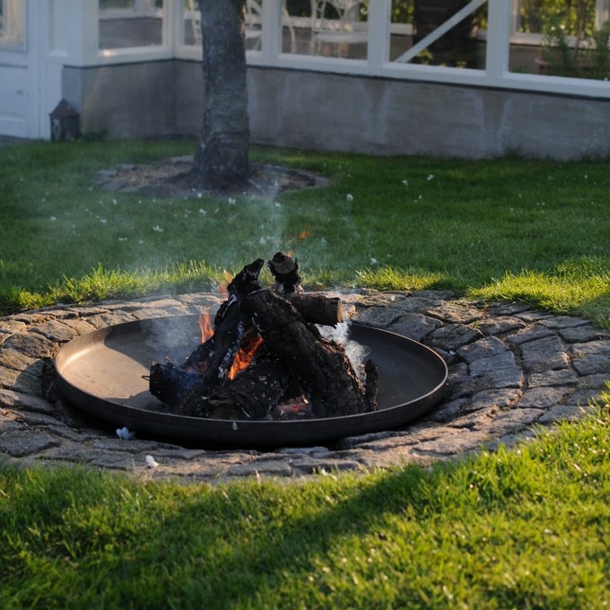 Bålfade med høj kant