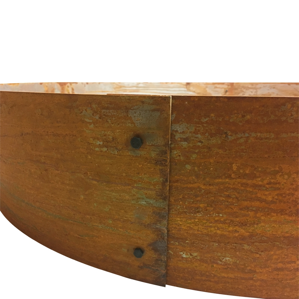 Rundt højbed Ø120, 40 cm høj | 3 mm jern | Åben